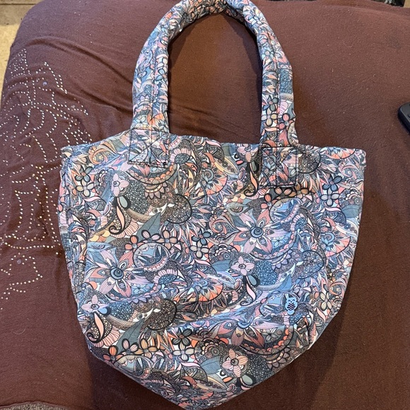 Sakroots Handbags - Sakroots Quilted Floral Paisley Tote - Pink & Blue